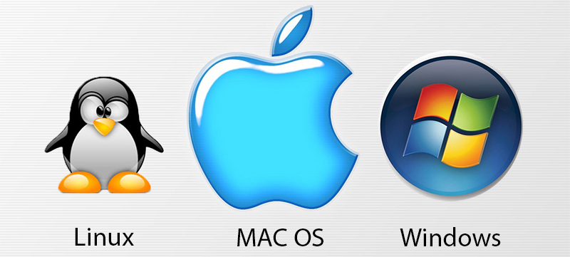 MAC OS X, Linux Ubuntu Mint, Microsoft Windows